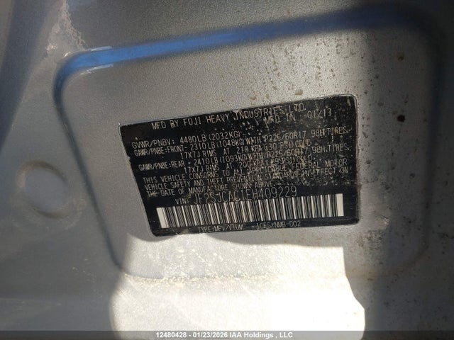 JF2SJCPC1EH519706 Subaru Forester