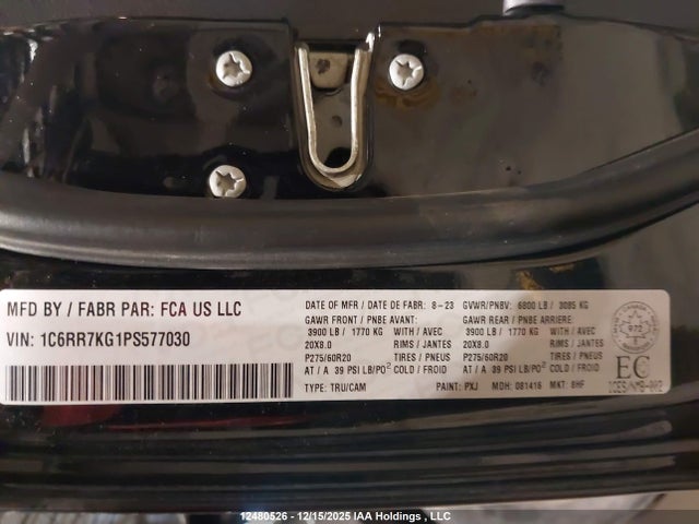 1C6RR7KG1PS577030 RAM 1500 Classic Tradesman