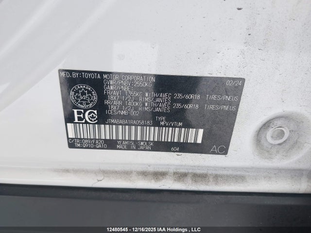 Aukcja sprzedaży 2024 Subaru Solterra Luxury Package/technology Package, vin: JTMABABA1RA058183, numer aukcji: 12480545