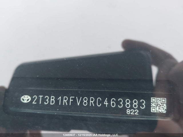 Aukcja sprzedaży 2024 Toyota Rav4 Le, vin: 2T3B1RFV8RC463883, numer aukcji: 12480637