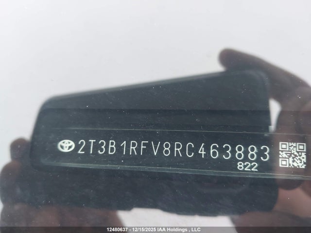 Aukcja sprzedaży 2024 Toyota Rav4 Le, vin: 2T3B1RFV8RC463883, numer aukcji: 12480637