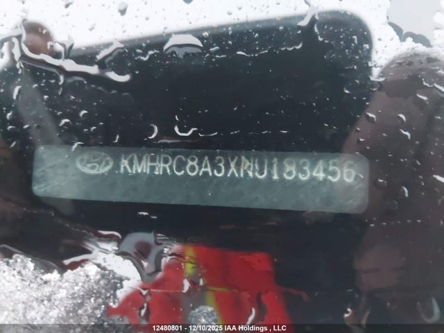 12480801 :رقم المزاد ، KMHRC8A3XNU183456 vin ، 2022 Hyundai Venue Sel/limited مزاد بيع