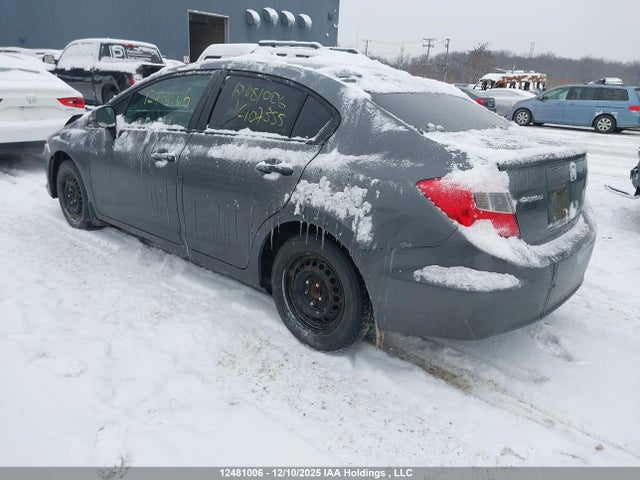 2012 Honda Civic Lx მანქანა იყიდება აუქციონზე, vin: 2HGFB2F46CH107355, აუქციონის ნომერი: 12481006