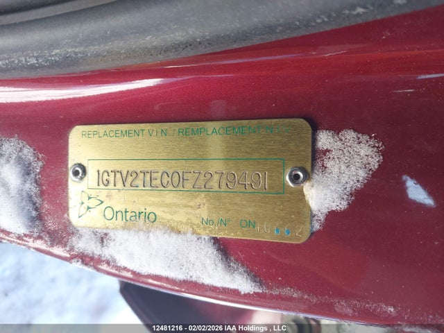 1GTV2TEC0FZ279491 GMC SIERRA 1500