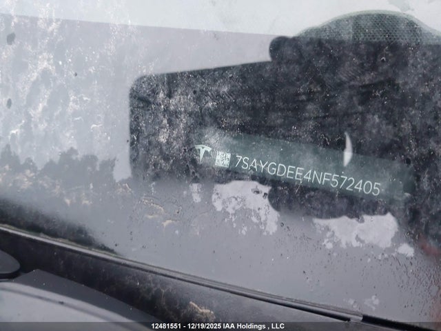 7SAYGDEE4NF572405 Tesla Model Y Long Range