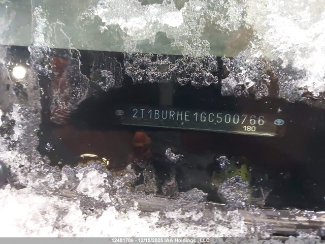 2T1BURHE1GC500766 Toyota Corolla