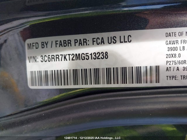 RAM 1500 Classic Tradesman 2021 3C6RR7KT2MG513238 Image 9