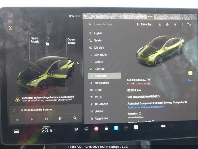 7SAYGDEF0NF530211 Tesla Model Y Performance