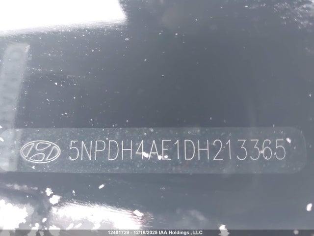 Продажа на аукционе авто 2013 Hyundai Elantra, vin: 5NPDH4AE1DH213365, номер лота: 12481729