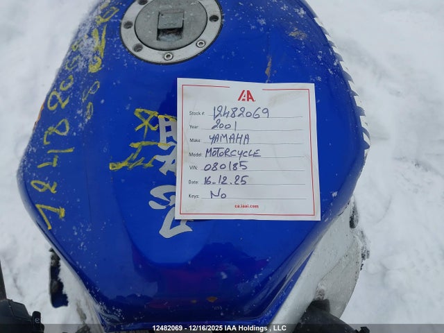 2001 Yamaha  მანქანა იყიდება აუქციონზე, vin: 2SAA0M10105080185, აუქციონის ნომერი: 12482069