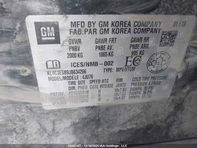 Buick Encore 2018 KL4CJESB9JB634266 Image 9