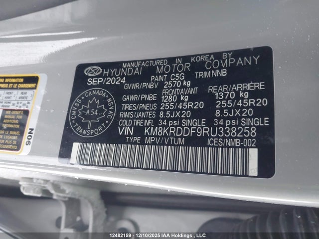 12482159 :رقم المزاد ، KM8KRDDF9RU338258 vin ، 2024 Hyundai Ioniq 5 Limited/disney 100 Platinum Edition مزاد بيع