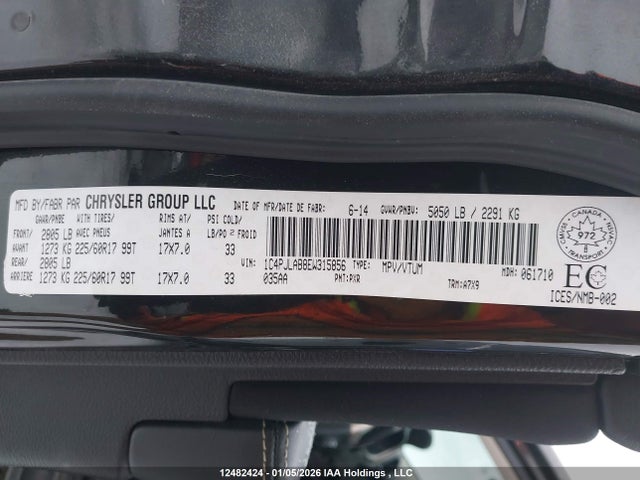 1C4PJLAB8EW315856 Jeep Cherokee Sport