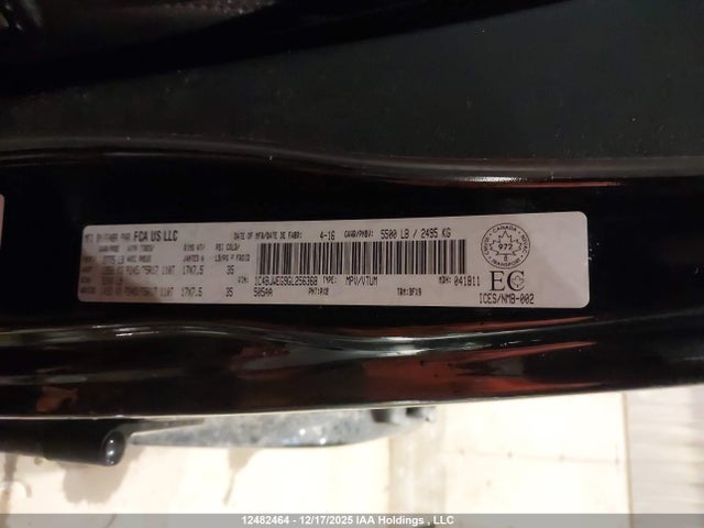 1C4BJWEG9GL256368 Jeep Wrangler