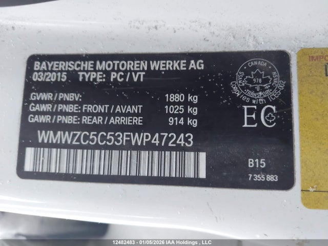 WMWZC5C53FWP47243 Mini Countryman Cooper S