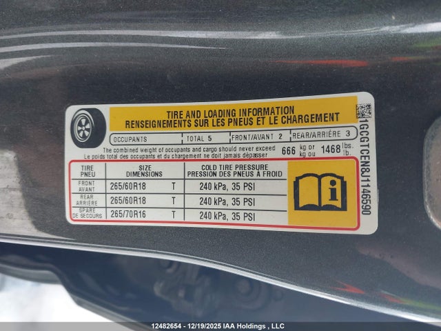 1GCGTCEN8J1146590 Chevrolet Colorado Lt