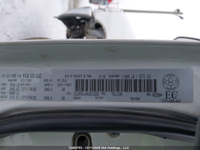 3C63R3HJ4KG613326 RAM 3500 Big Horn