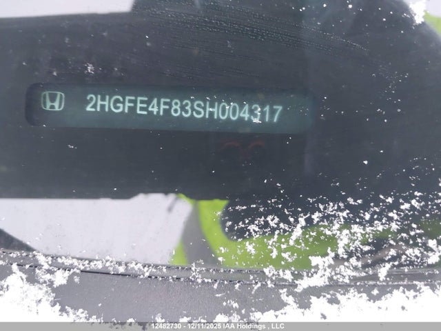 2HGFE4F83SH004317 Honda Civic Hybrid Sport/sport Touring