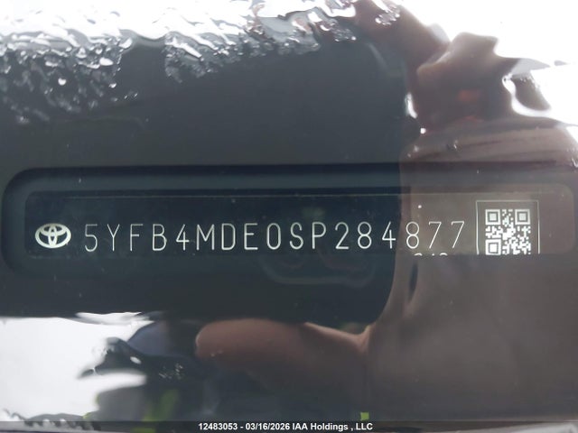12483053 :رقم المزاد ، 5YFB4MDE0SP284877 vin ، 2025 Toyota Corolla Le مزاد بيع