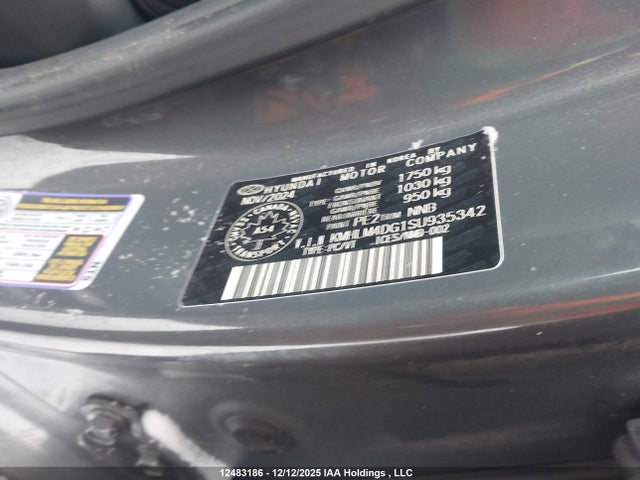 12483186 :رقم المزاد ، KMHLM4DG1SU935342 vin ، 2025 Hyundai Elantra مزاد بيع