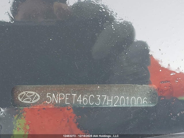 12483273 :رقم المزاد ، 5NPET46C37H201006 vin ، 2007 Hyundai Sonata مزاد بيع