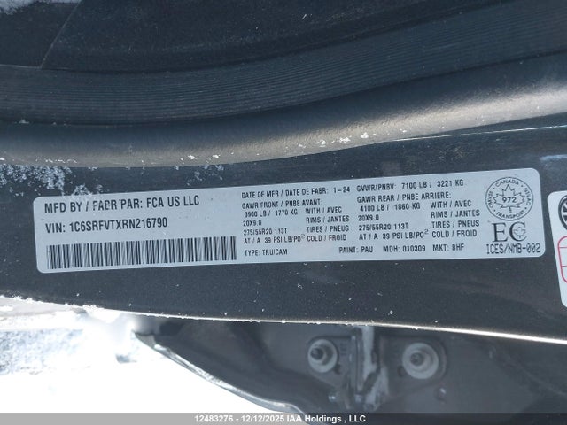 RAM 1500 Sport 2024 1C6SRFVTXRN216790 Image 9