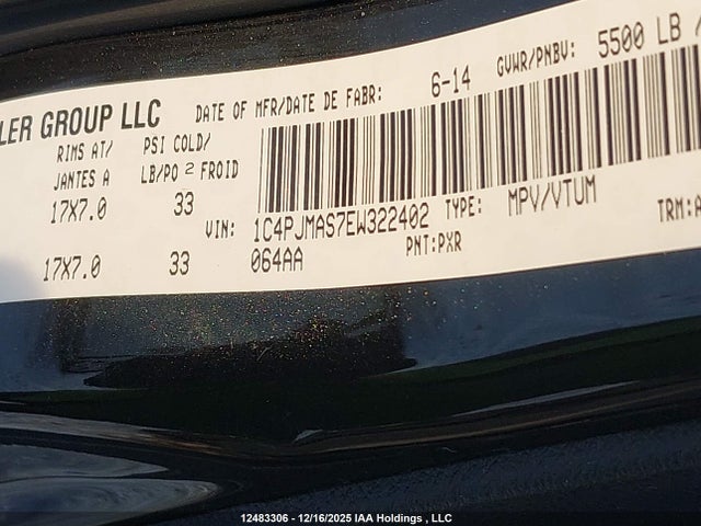 Jeep Cherokee Sport 2014 1C4PJMAS7EW322402 Image 9