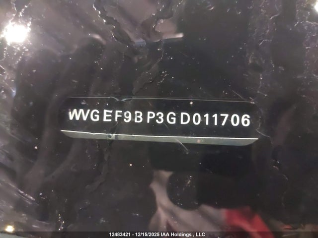 WVGEF9BP3GD011706 Volkswagen Touareg