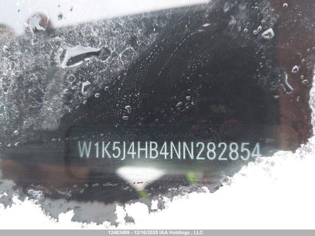 W1K5J4HB4NN282854 Mercedes-Benz Cla 250 Coupe 4matic