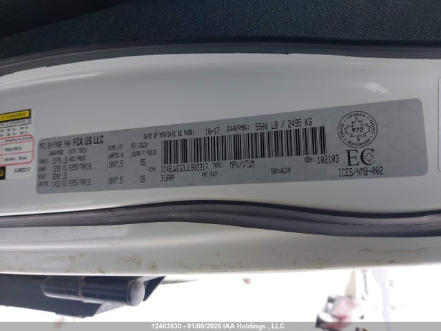 1C4BJWEG3JL802217 Jeep WRANGLER JK