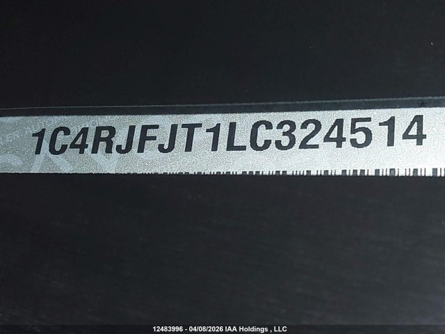 Aukcja sprzedaży 2020 Jeep Grand Cherokee Summit, vin: 1C4RJFJT1LC324514, numer aukcji: 12483996