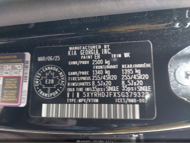 5XYRHDJFXSG379323 KIA Sorento Ex/x-line Ex