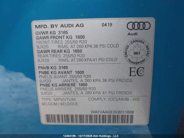 Audi E-tron Prestige 2019 WA1VAAGE2KB011609 Image 9