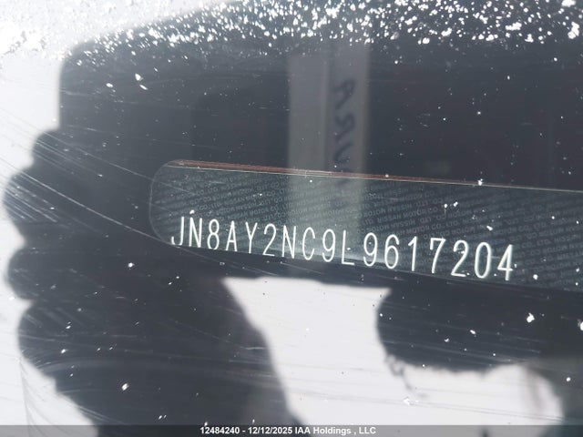2020 Nissan Armada Platinum/sl მანქანა იყიდება აუქციონზე, vin: JN8AY2NC9L9617204, აუქციონის ნომერი: 12484240