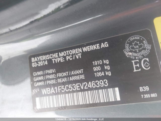 WBA1F5C53EV246393 BMW 228 I
