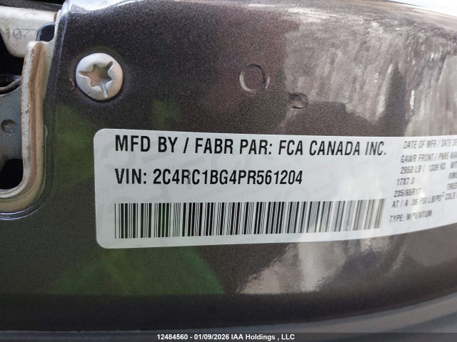 2C4RC1BG4PR561204 Chrysler Pacifica Touring-l