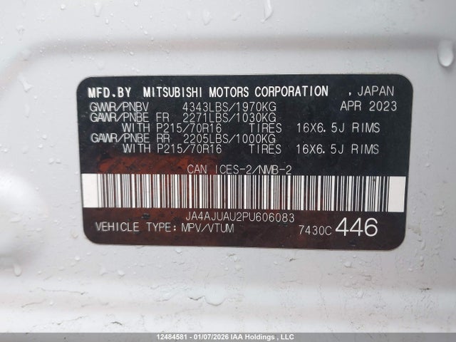 Mitsubishi RVR 2023 JA4AJUAU2PU606083 Image 9