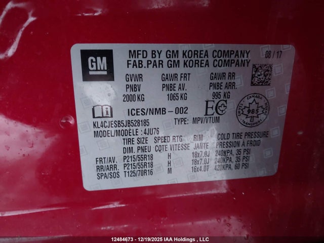 Buick Encore Preferred 2018 KL4CJESB5JB528185 Image 9