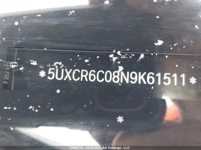 5UXCR6C08N9K61511 BMW X5 Xdrive40i