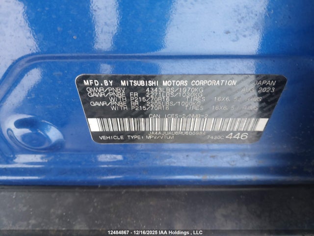 Mitsubishi RVR ES 2024 JA4AJUAU6RU600984 Image 9