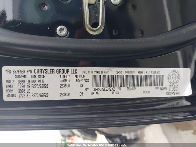 1C6RR7JM8ES302369 RAM 1500 Laramie
