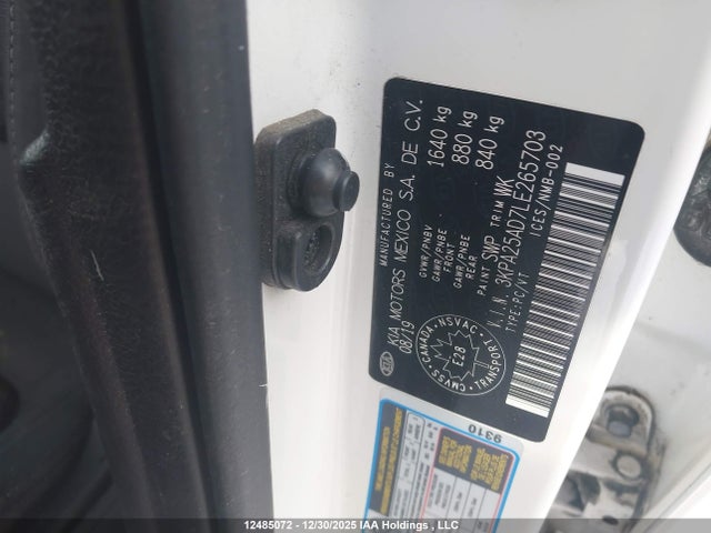KIA Rio 2020 3KPA25AD7LE265703 Image 9
