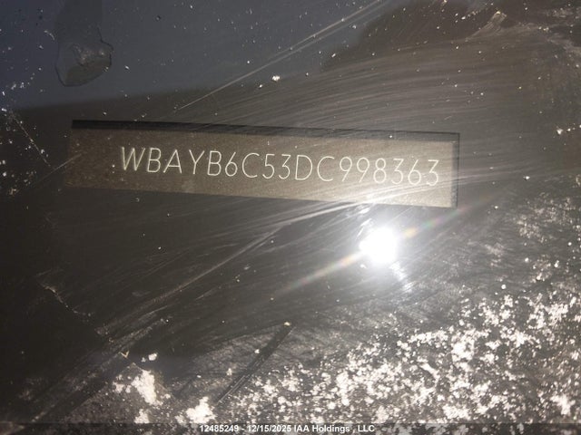2013 Bmw 750i Xdrive მანქანა იყიდება აუქციონზე, vin: WBAYB6C53DC998363, აუქციონის ნომერი: 12485249
