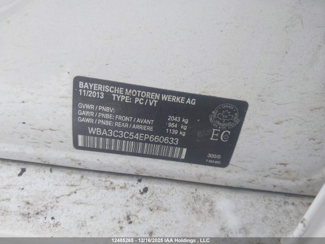 BMW 320i Xdrive 2014 WBA3C3C54EP660633 Image 9