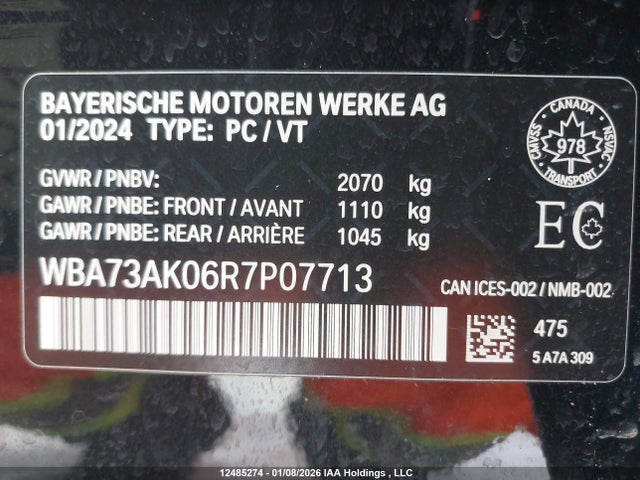 WBA73AK06R7P07713 BMW 228XI