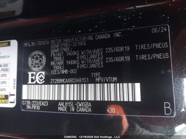 Lexus Rx 350h 2024 2T2BBMCAXRC048151 Image 18