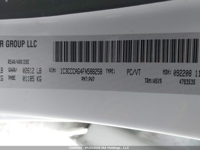 Chrysler 200 Limited 2015 1C3CCCAG4FN588258 Image 9