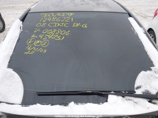 Продаж на аукціоні авто 2008 Honda Civic Dx-g, vin: 2HGFA15438H008806, номер лоту: 12486221
