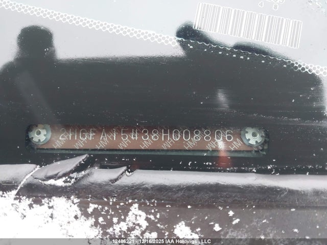 Продаж на аукціоні авто 2008 Honda Civic Dx-g, vin: 2HGFA15438H008806, номер лоту: 12486221