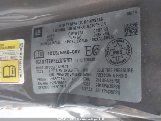 1GTN1TEH6EZ375767 GMC Sierra C1500